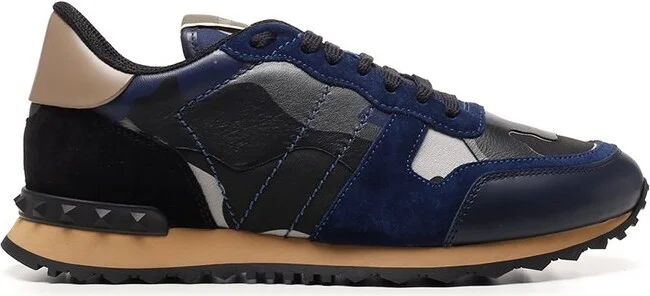 Valentino Garavani Rockstud Rockrunner Camouflage Sneakers