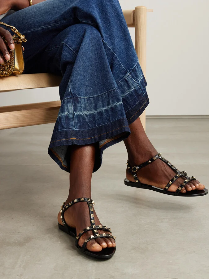 Valentino Garavani - Rockstud Rubber Sandals - Black - Image 2