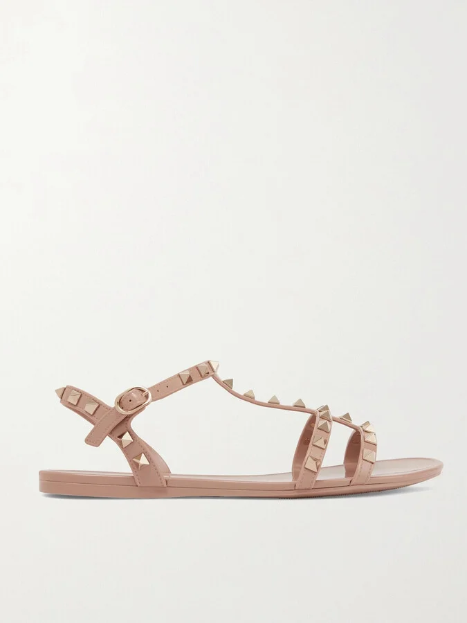 Valentino Garavani - Rockstud Rubber Sandals - Pink