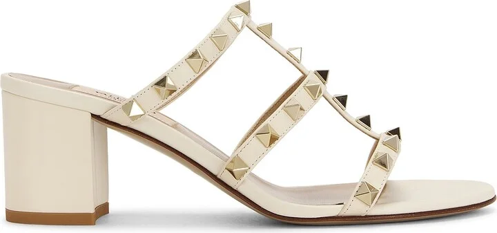 Valentino Garavani Rockstud Slide Mule in Ivory