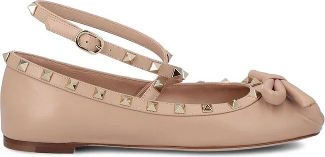 Valentino Garavani Rockstud Slip-On Ballerina Shoes