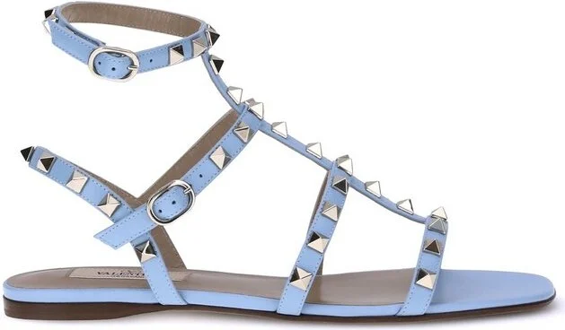 Valentino Garavani Rockstud T-Bar Strap Sandals