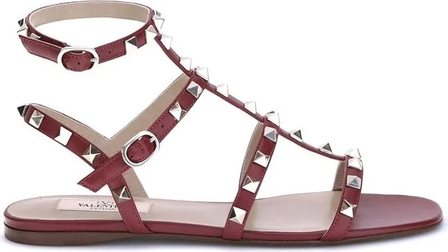 Valentino Garavani Rockstud T-Bar Strap Sandals