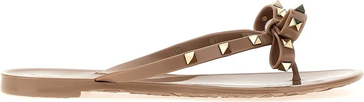Valentino Garavani 'rockstud' Thong Sandals