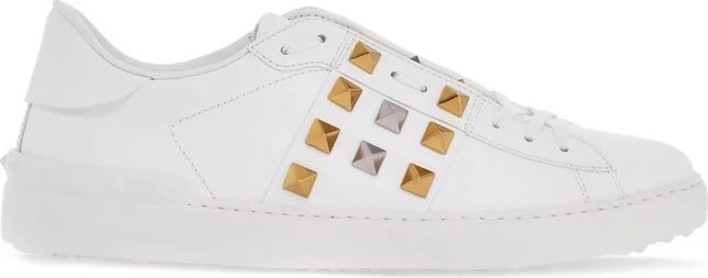 Valentino Garavani Rockstud Untitled Lace-Up Sneakers