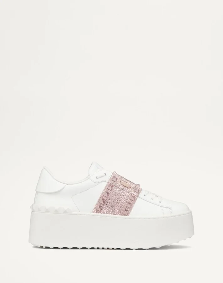 Valentino Garavani Rockstud Untitled Lace-Up Sneakers