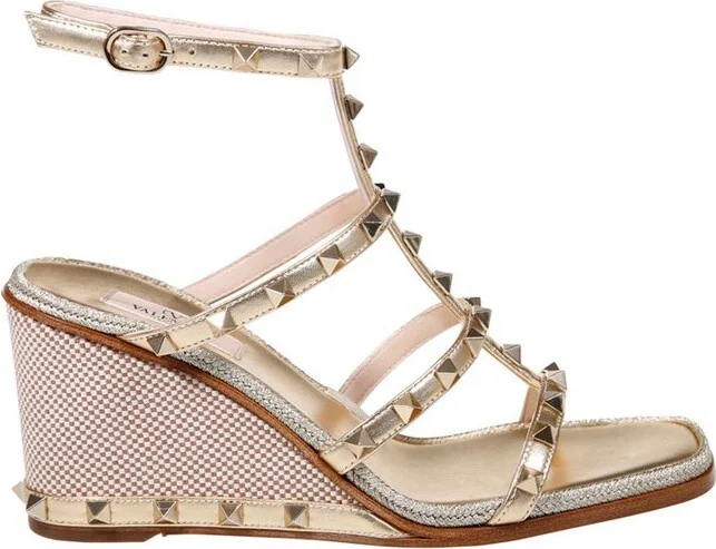 Valentino Garavani Rockstud Wedge Sandals