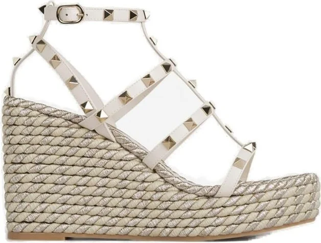 Valentino Garavani Rockstud Wedge Sandals