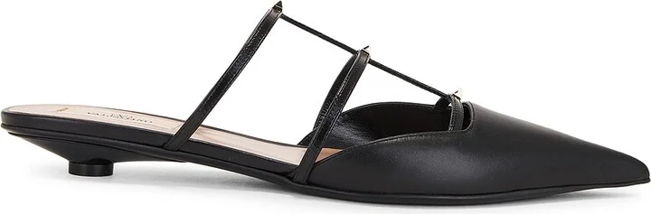 Valentino Garavani Rockstud Wispy Mule in Black