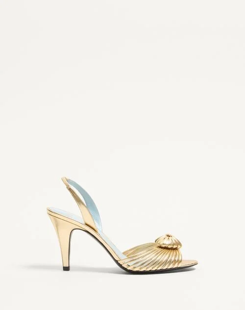 Valentino Garavani ROYAL SANDAL IN LAMINATED NAPPA LEATHER 85MM