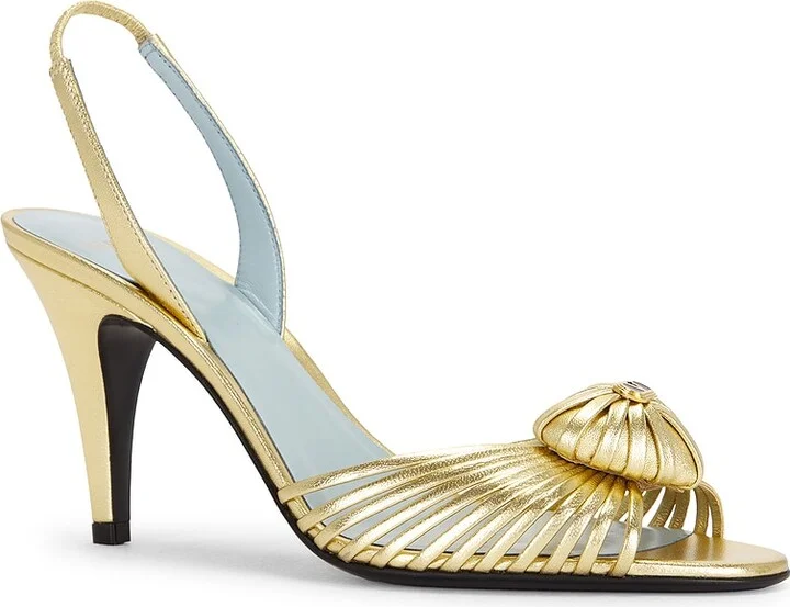 Valentino Garavani Royal Sandal in Metallic Gold - Image 2
