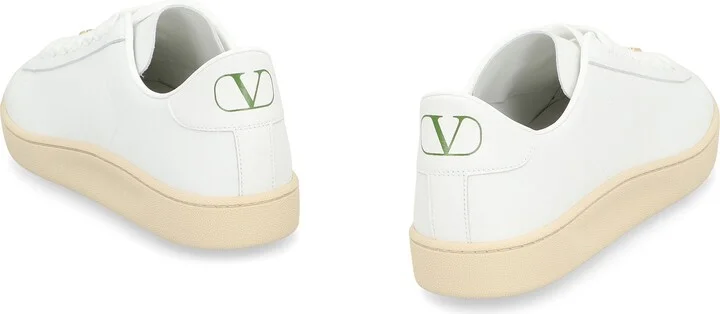 Valentino Garavani Royco Leather Low-Top Sneakers - Image 4
