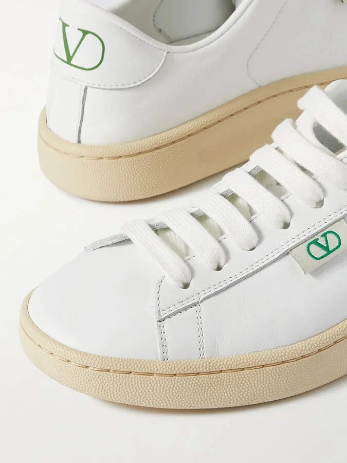 Valentino Garavani - Royco Leather Sneakers - White - Image 4