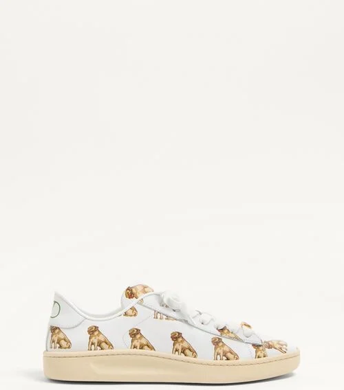 Valentino Garavani Royco Trainer In Nappa Calfskin With Petit Charles Pattern