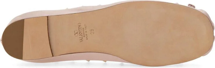 Valentino Garavani Satin "Rockstud" Ballerina - Image 5