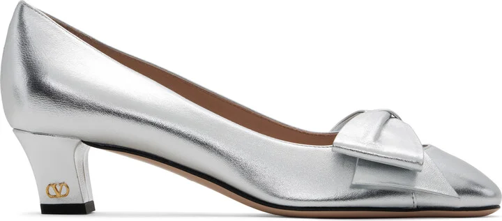 Valentino Garavani Silver Bowow Heels