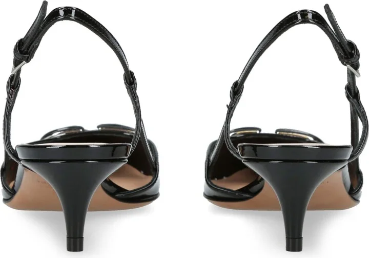 Valentino Garavani Slingback Logo Heels 40 - Image 4