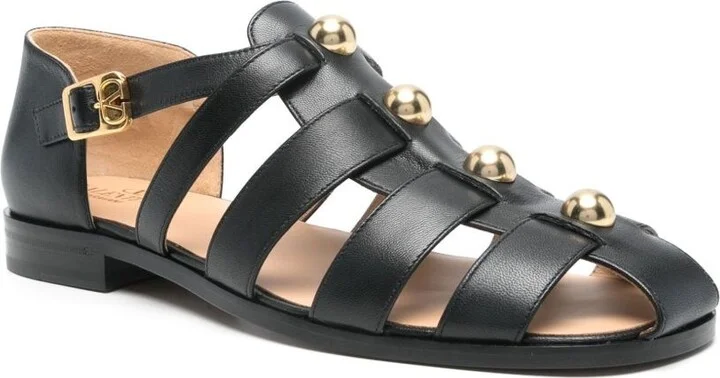 Valentino Garavani Studshield Leather Sandals - Image 2