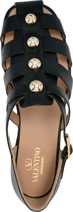 Valentino Garavani Studshield Leather Sandals - Image 4