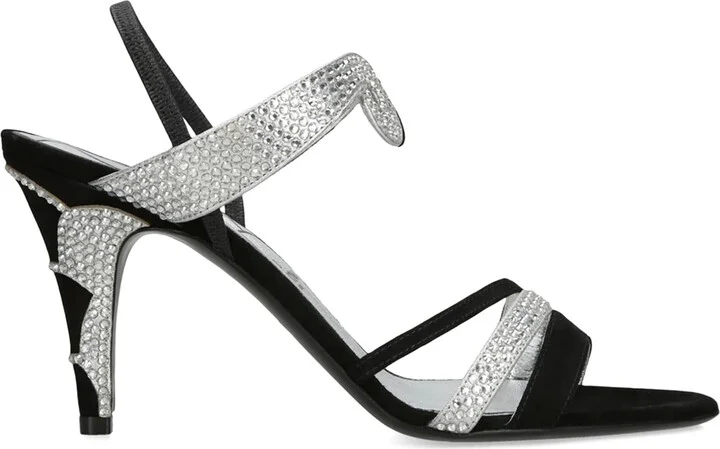 Valentino Garavani Suede L'Une et L'Autre Heeled Sandals 85