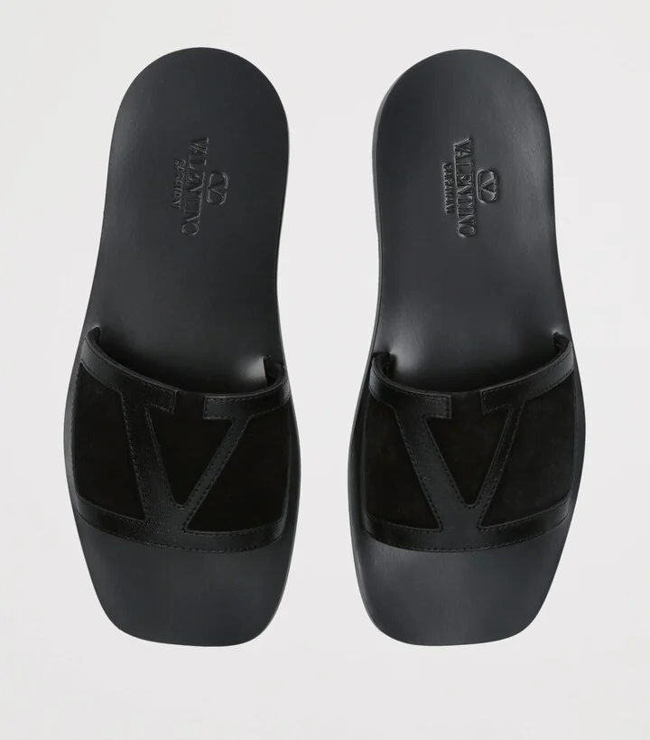 Valentino Garavani Suede Viva Superstar Slides - Image 4