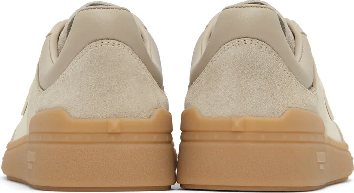 Valentino Garavani Taupe Upvillage Low-Top Sneakers - Image 2