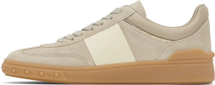 Valentino Garavani Taupe Upvillage Low-Top Sneakers - Image 3