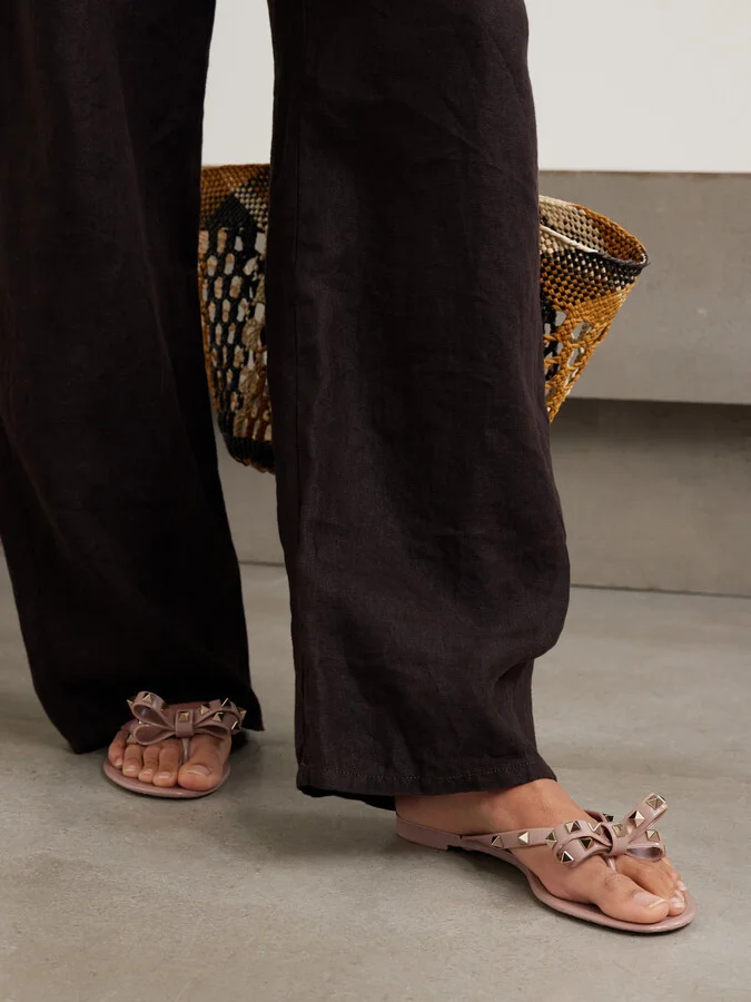Valentino Garavani - The Rockstud Rubber Sandals - Pink - Image 2