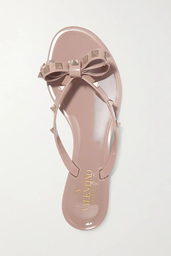Valentino Garavani - The Rockstud Rubber Sandals - Pink - Image 5