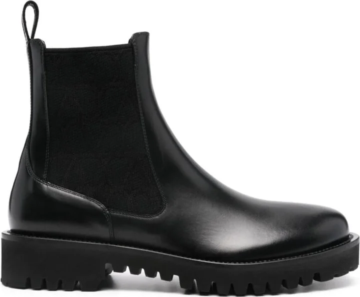 Valentino Garavani "Toile Iconographe" Ankle Boots