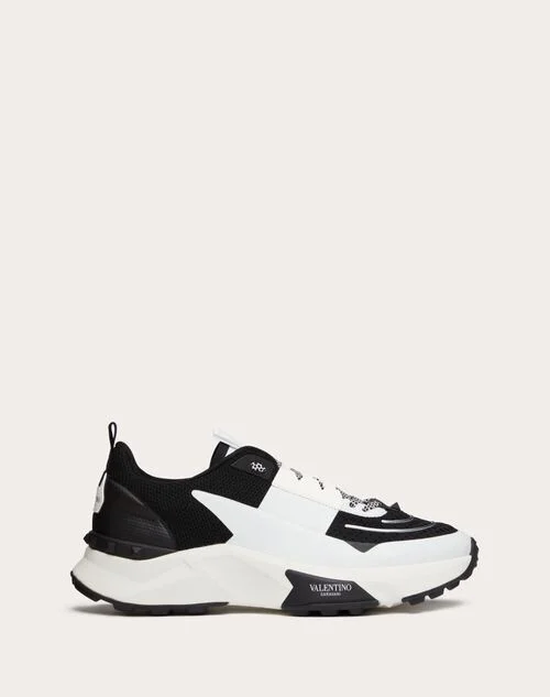 Valentino Garavani True Act Low Top Trainer In Mesh And Rubberised Fabric