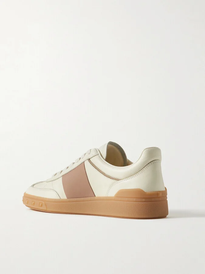 Valentino Garavani - Two-tone Leather Sneakers - White - Image 3