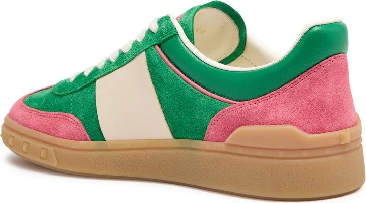 Valentino Garavani Upvillage Crosta Panelled Suede Sneakers - Image 2