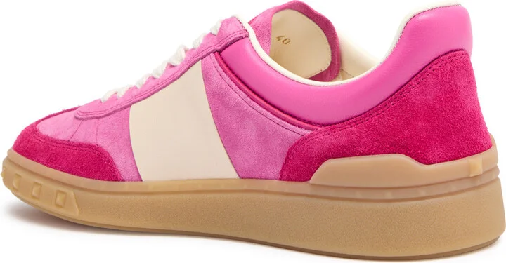 Valentino Garavani Upvillage Crosta Panelled Suede Sneakers - Image 7