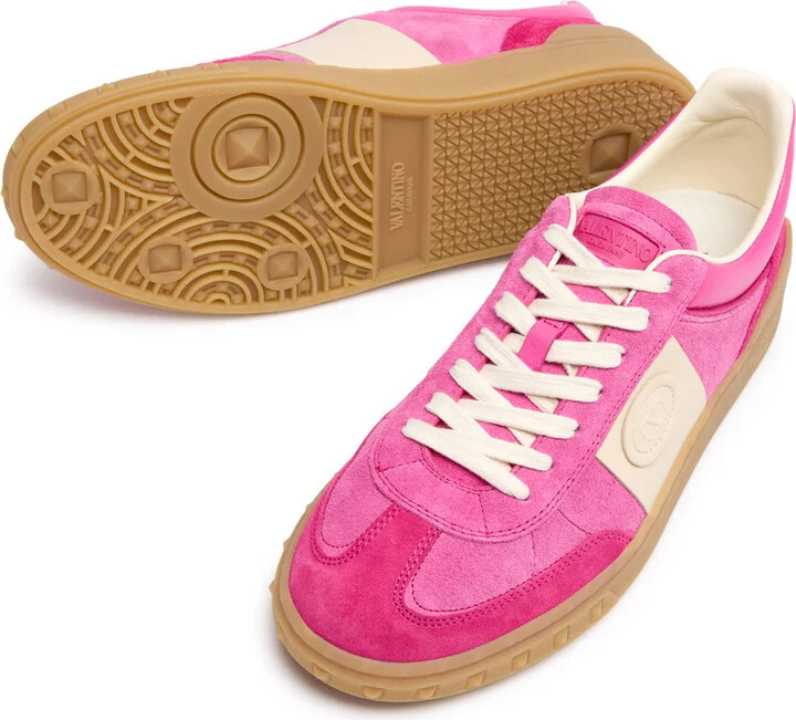 Valentino Garavani Upvillage Crosta Panelled Suede Sneakers - Image 8