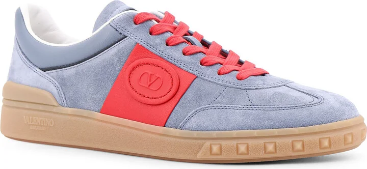Valentino Garavani Upvillage Low Top Sneaker In Suede And Leather - Image 2