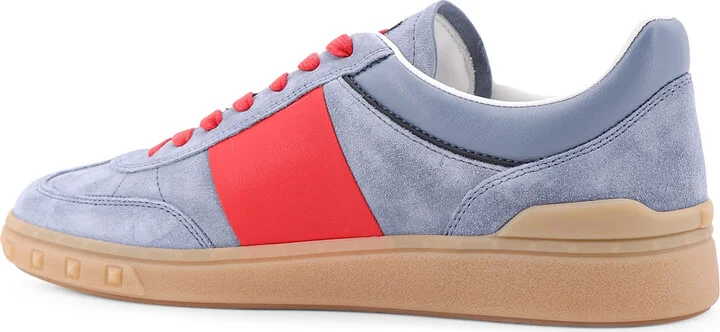 Valentino Garavani Upvillage Low Top Sneaker In Suede And Leather - Image 3