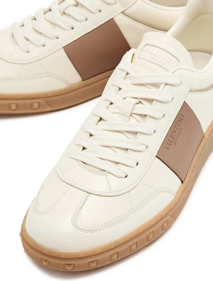 Valentino Garavani Upvillage Panelled Leather Sneakers - Image 3