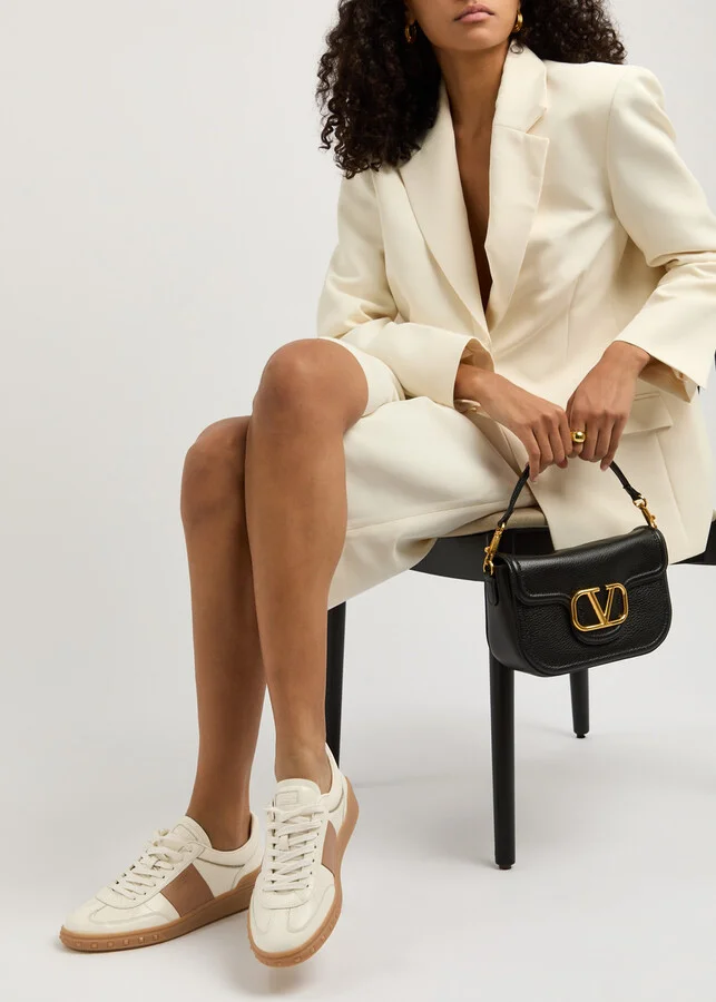 Valentino Garavani Upvillage Panelled Leather Sneakers - Image 5
