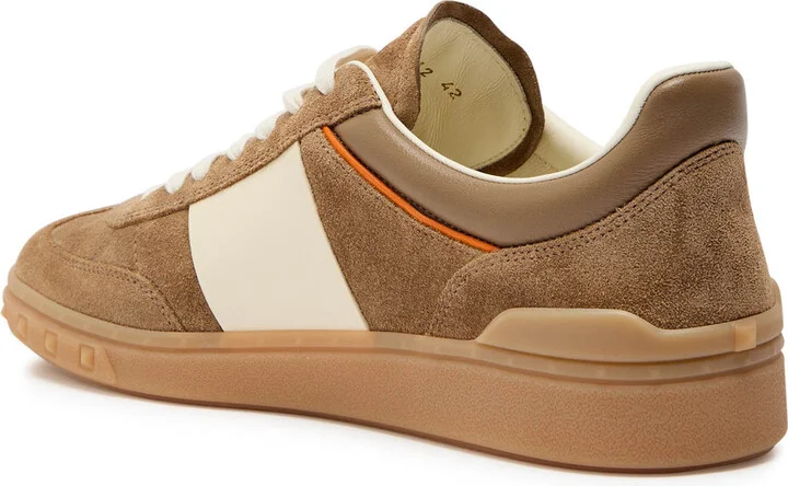 Valentino Garavani Upvillage Panelled Suede Sneakers - Image 2
