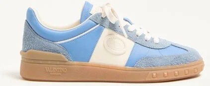 Valentino Garavani Upvillage Trainer In Crust Leather With Nappa Calfskin Leather Band