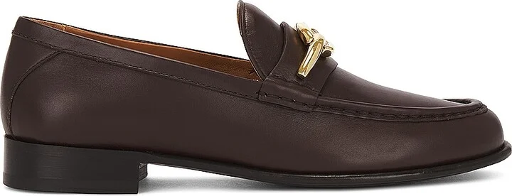 Valentino Garavani V Logo Gate Loafer in Brown