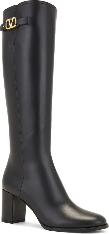 Valentino Garavani V Logo Signature Boot in Black - Image 2