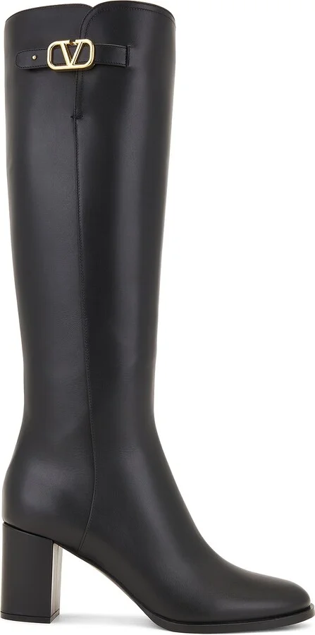 Valentino Garavani V Logo Signature Boot in Black