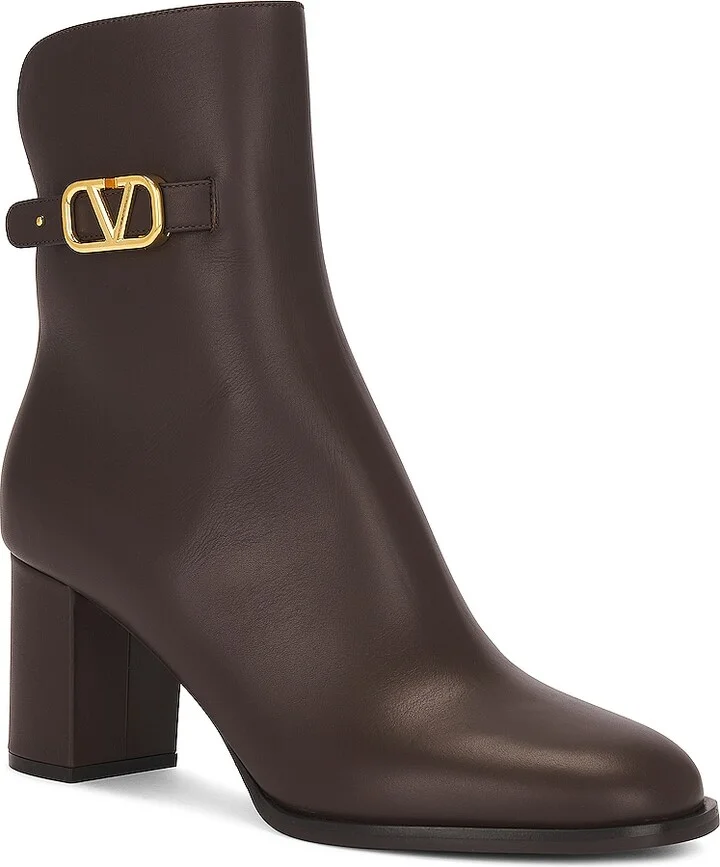 Valentino Garavani V Logo Signature Boot in Brown - Image 2