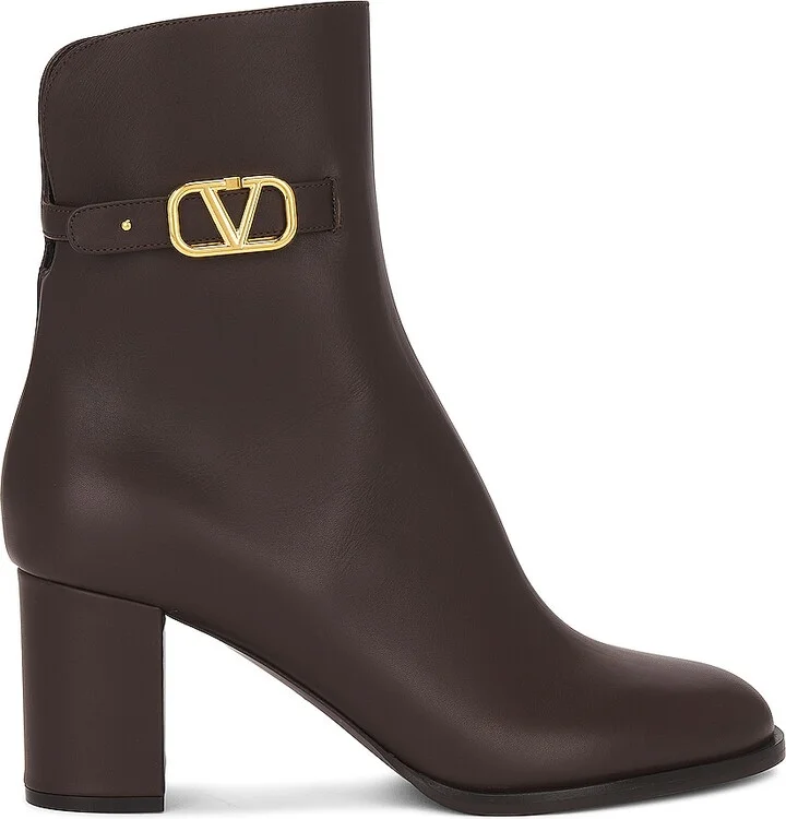Valentino Garavani V Logo Signature Boot in Brown