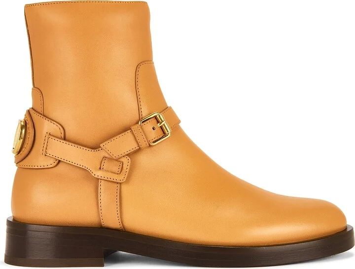 Valentino Garavani V Logo Signature Boot in Brown
