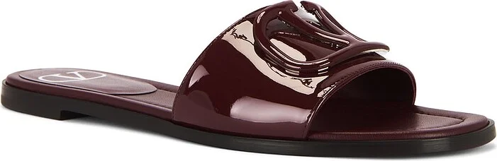 Valentino Garavani V Logo Signature Slide in Pink - Image 2