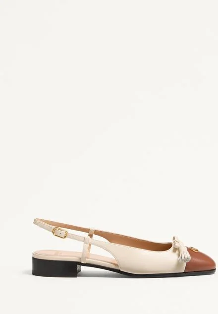 Valentino Garavani Valet Du Roi Kid Slingback Ballerina 25Mmm