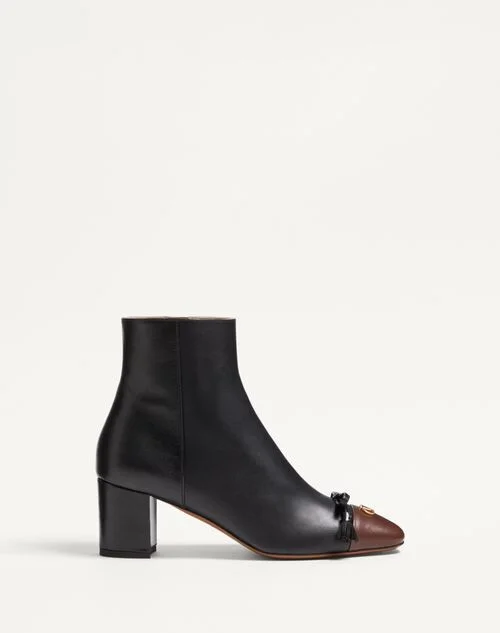 Valentino Garavani Valet Du Roi Kidskin Leather Ankle Boot 60Mm